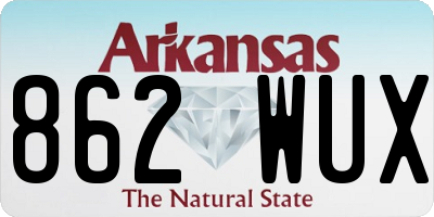 AR license plate 862WUX