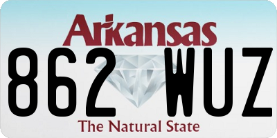 AR license plate 862WUZ