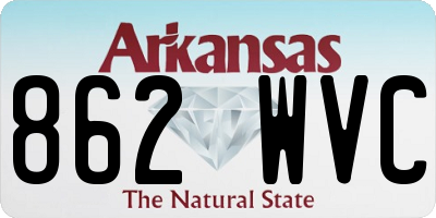 AR license plate 862WVC
