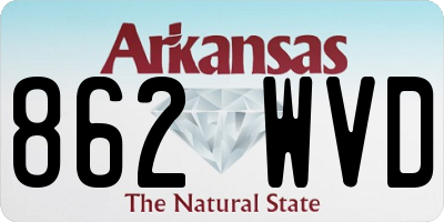 AR license plate 862WVD