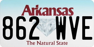 AR license plate 862WVE