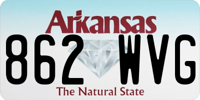 AR license plate 862WVG