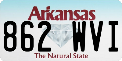 AR license plate 862WVI