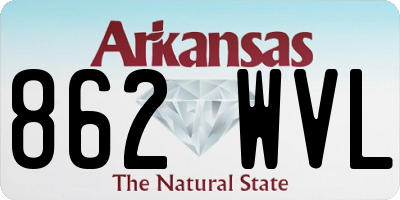 AR license plate 862WVL