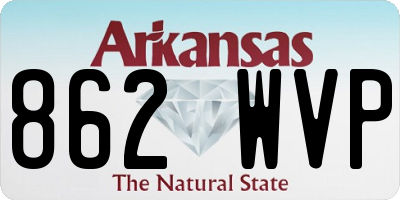 AR license plate 862WVP