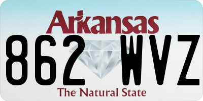 AR license plate 862WVZ