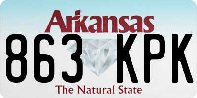 AR license plate 863KPK