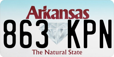 AR license plate 863KPN