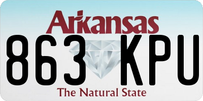 AR license plate 863KPU