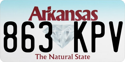 AR license plate 863KPV