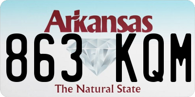 AR license plate 863KQM