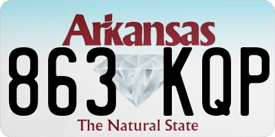 AR license plate 863KQP