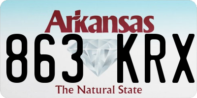 AR license plate 863KRX