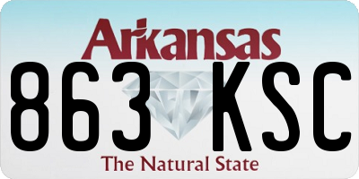 AR license plate 863KSC