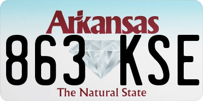 AR license plate 863KSE