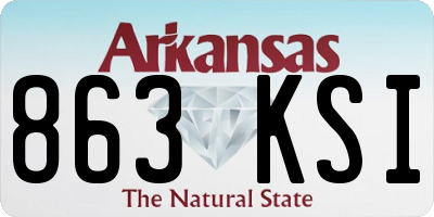 AR license plate 863KSI