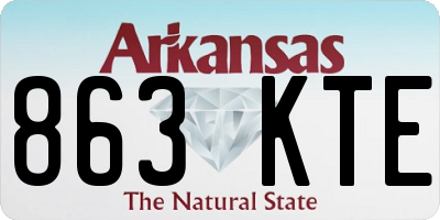 AR license plate 863KTE