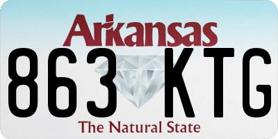 AR license plate 863KTG