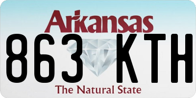 AR license plate 863KTH