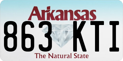 AR license plate 863KTI