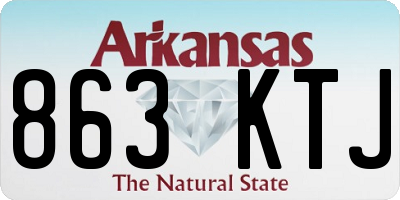 AR license plate 863KTJ