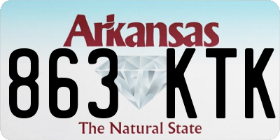 AR license plate 863KTK
