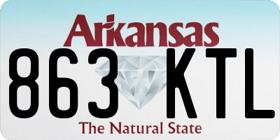 AR license plate 863KTL