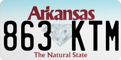 AR license plate 863KTM