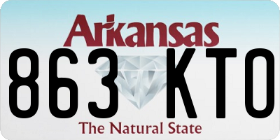 AR license plate 863KTO