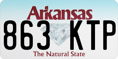 AR license plate 863KTP