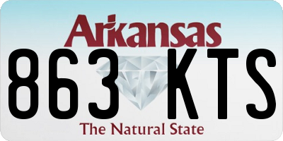 AR license plate 863KTS