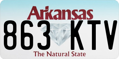 AR license plate 863KTV