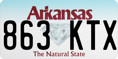 AR license plate 863KTX