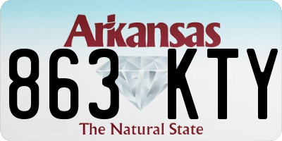 AR license plate 863KTY