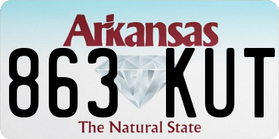 AR license plate 863KUT