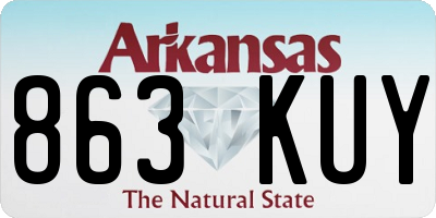AR license plate 863KUY