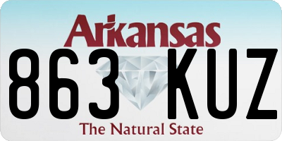 AR license plate 863KUZ