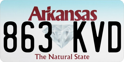 AR license plate 863KVD