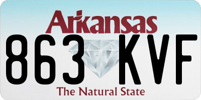 AR license plate 863KVF