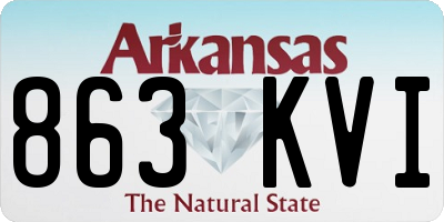 AR license plate 863KVI