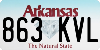 AR license plate 863KVL