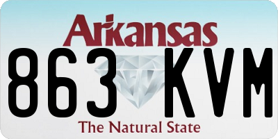 AR license plate 863KVM