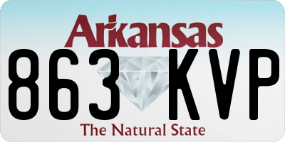 AR license plate 863KVP