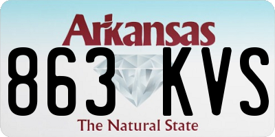 AR license plate 863KVS