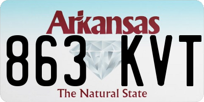 AR license plate 863KVT
