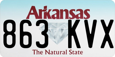 AR license plate 863KVX