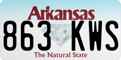 AR license plate 863KWS