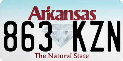 AR license plate 863KZN