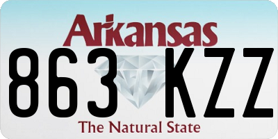 AR license plate 863KZZ