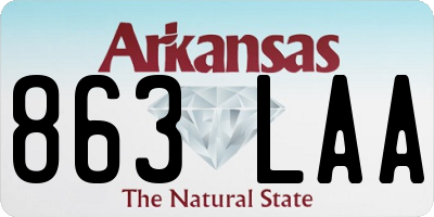 AR license plate 863LAA